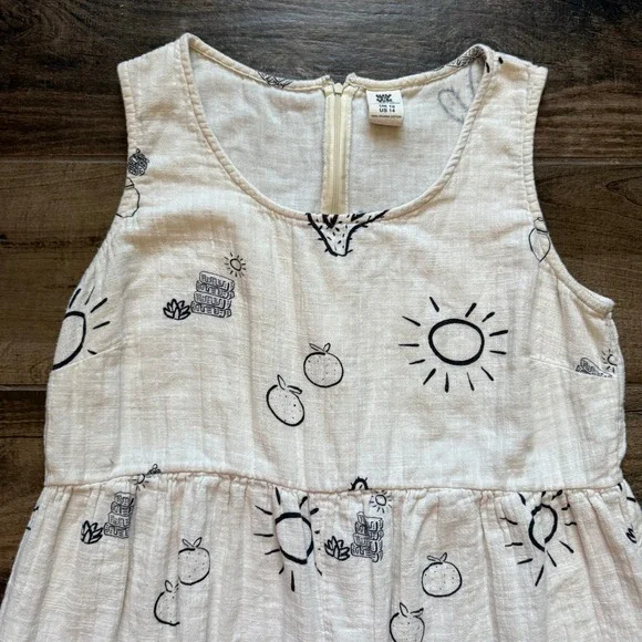 Lucy & Yak Cream Jumpsuit with Black Cactus Print - Picture 4 of 16